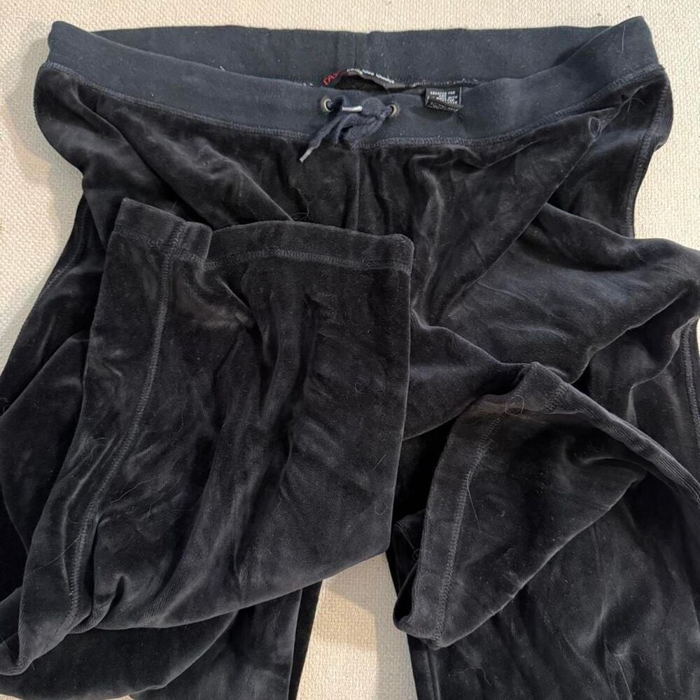 Wide Leg Velour Pants